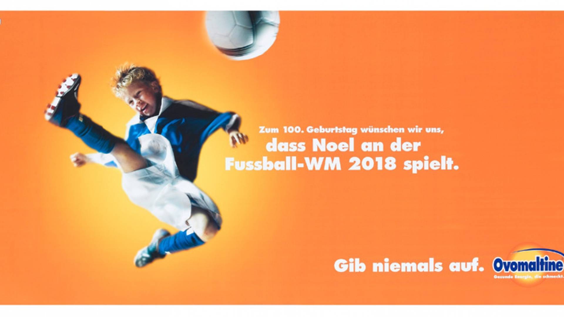 Ovomaltine wird 100 Jahre - Werbeplakat