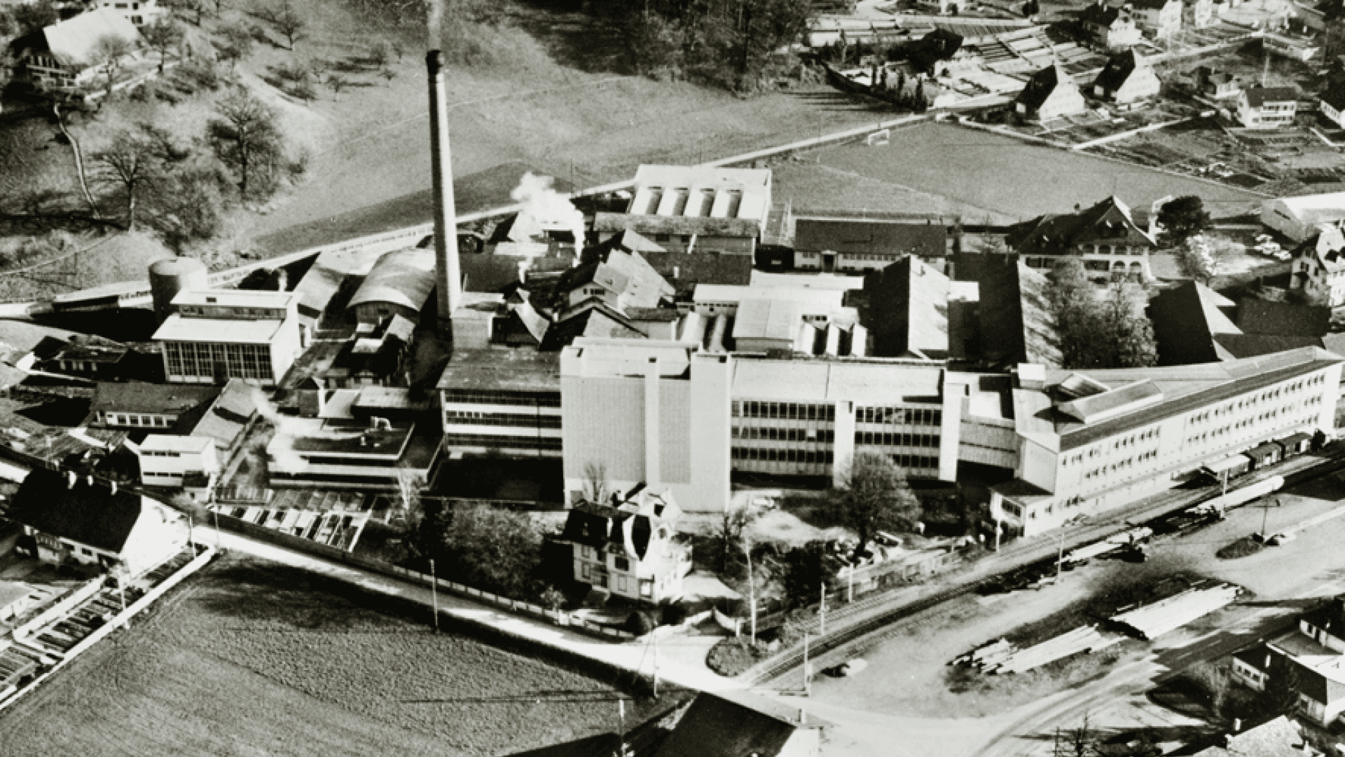 Luftaufnahme Ovomaltine Fabrik