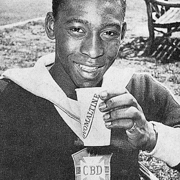 Pelé mit Ovomaltine