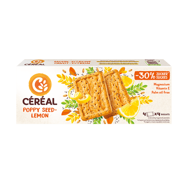 Céréal Biscuit Mohn Zitrone